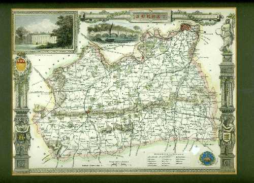 Moule: map of Surrey