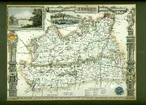 Moule map of Surrey